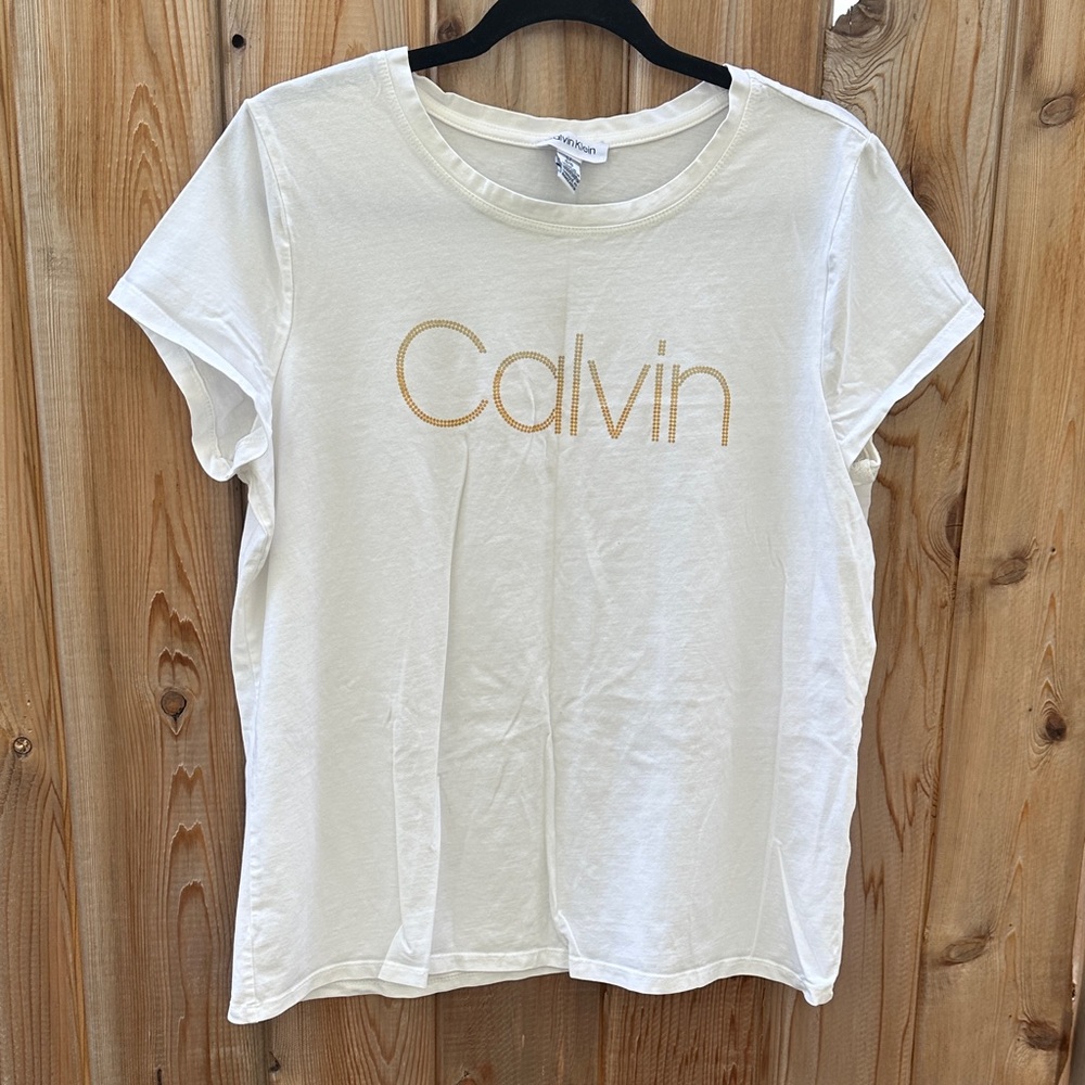 Calvin Klein White Short Sleeve Tee